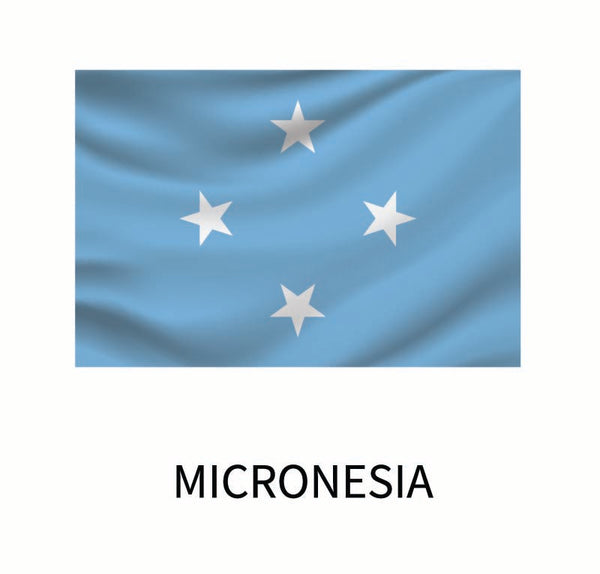 The "Flags of the World Decals" by Coveralls waving gracefully on a white background.