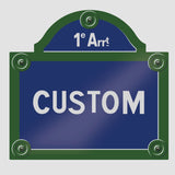 Custom Paris Street Sign Decal - Cover-Alls Decals