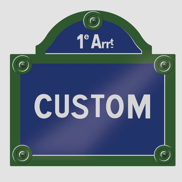 Custom Paris Street Sign Decal - Cover-Alls Decals