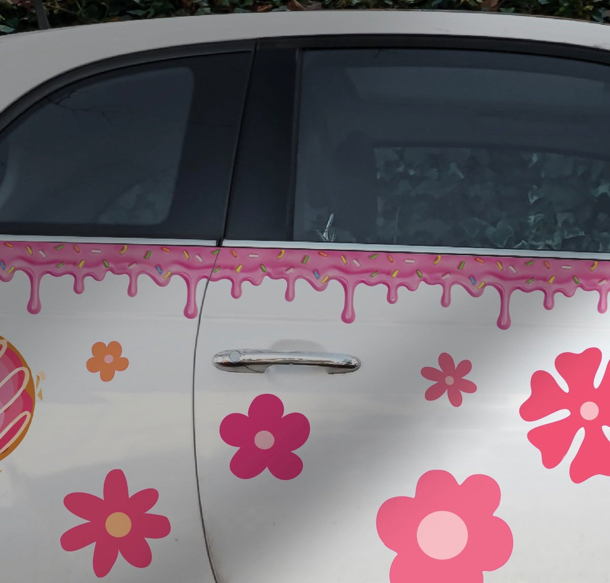 Dripping Pink Icing with Confetti Sprinkles Decal - Cover-Alls Decals