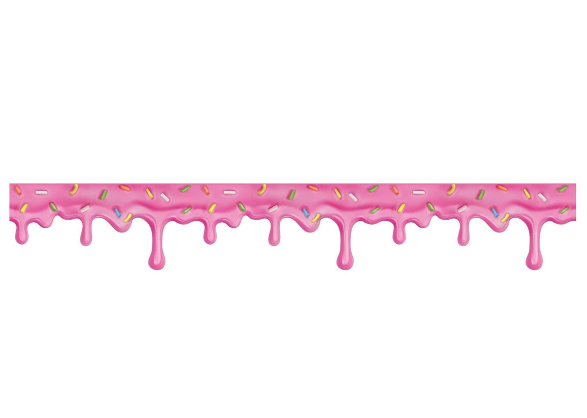 Dripping Pink Icing with Confetti Sprinkles Decal - Cover-Alls Decals