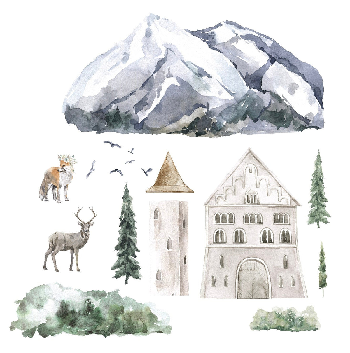 Fairytale Castle Decals - Cover-Alls Decals