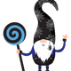 Gnome 5 blue candy gnome