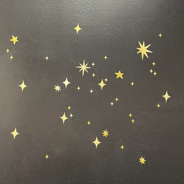 Gold Twinkly Stars - Cover-Alls Decals