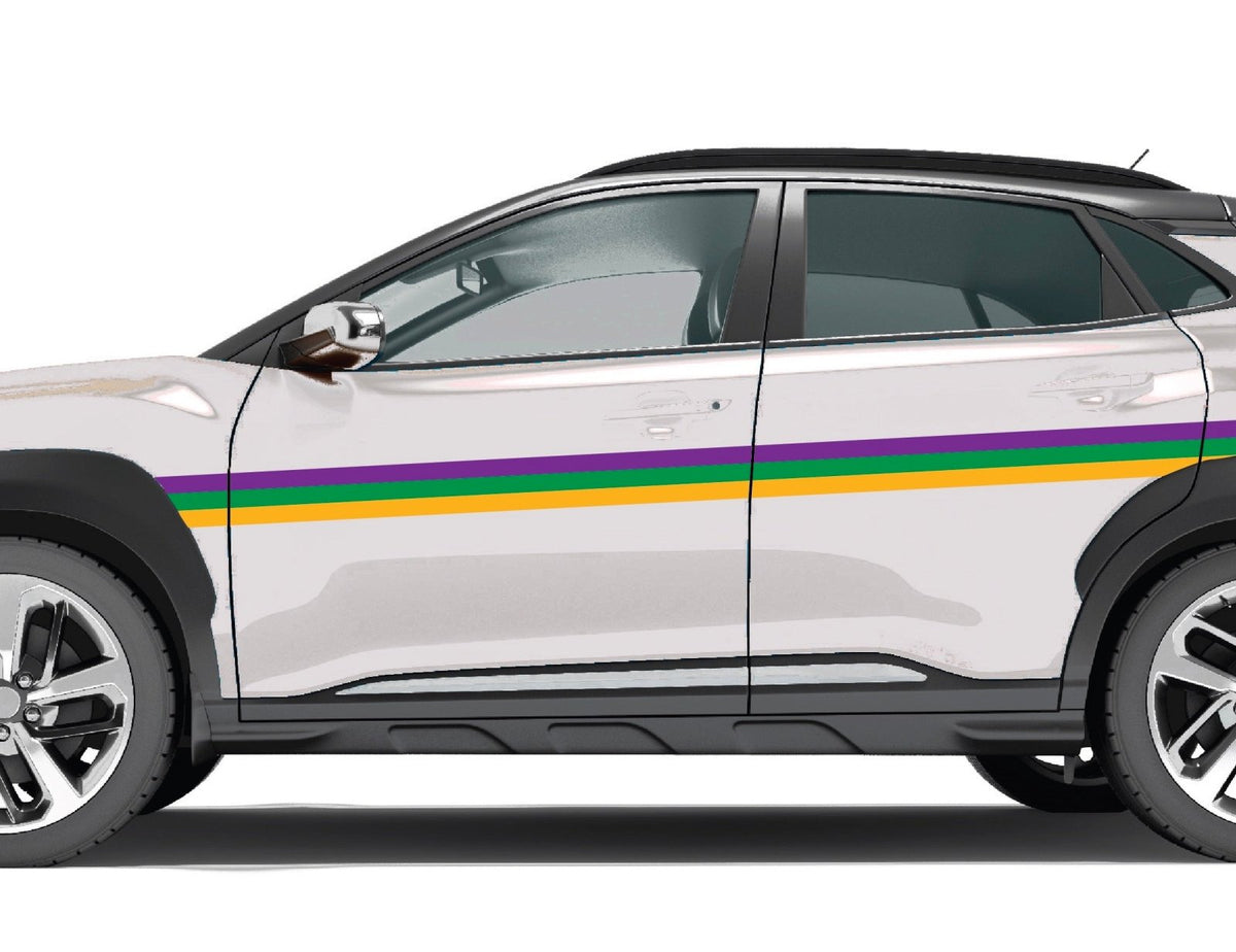 Mardi Gras Stripe Decal - Cover-Alls Decals
