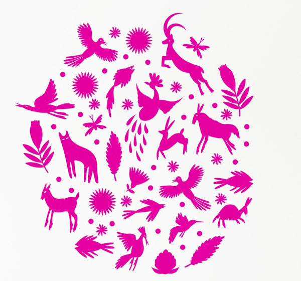 Otomi Animals and Flowers Decals - Cover-Alls Decals