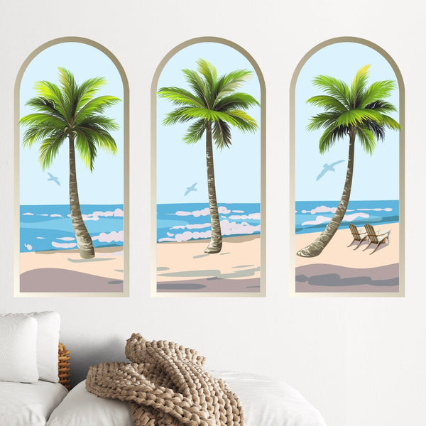 Palm Tree Arch Scene Decals - Cover-Alls Decals