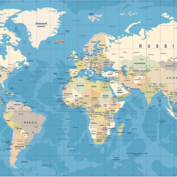 Political World Map - Cover-Alls Decals