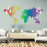 Rainbow World Map - Cover-Alls Decals