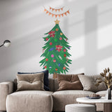 Reusable Christmas Tree Decal with Baubles and Sign - Cover-Alls Decals