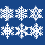 Snowflake Decals - Cover-Alls Decals