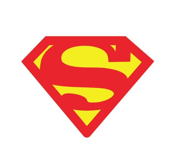 A CoverAlls Soaring Superhero Emblem Decal on a white background.