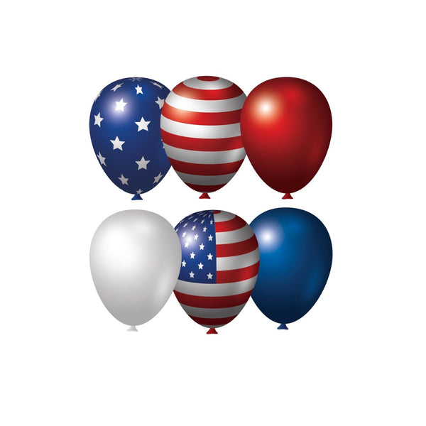 4th of July Balloon Decals - Cover-Alls Decals
