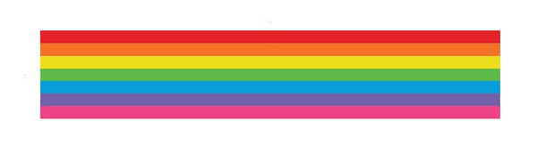 72" Rainbow Stripe - Car Floats Reusable Car Decals