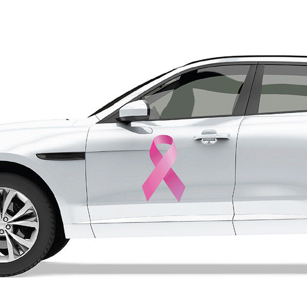 Cancer Ribbon - Car Floats Reusable Car Decals