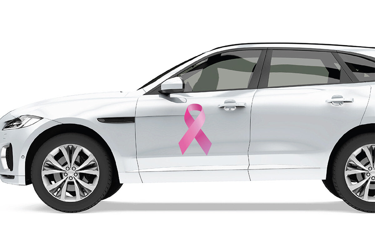 Breast Cancer Ribbon Decal - Cover-Alls Decals