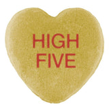 A heart-shaped cookie with the phrase 