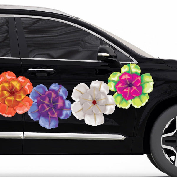 Carnival Pansies - Car Floats Reusable Car Decals