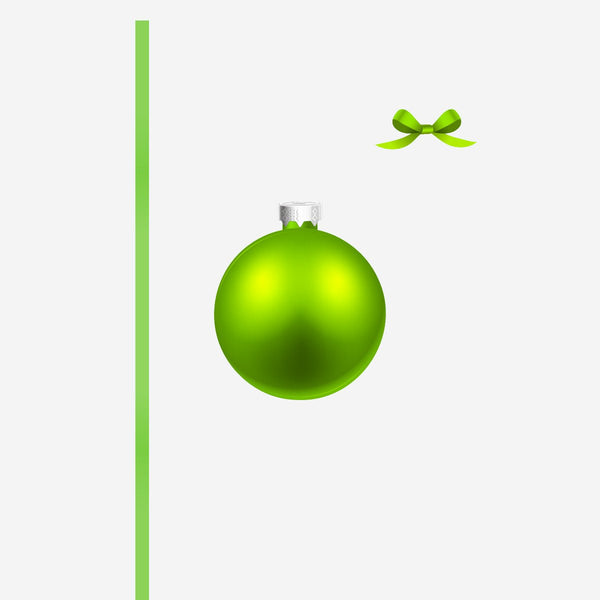 Christmas Ornament Ball Decals with or without Ribbons - Cover-Alls Decals