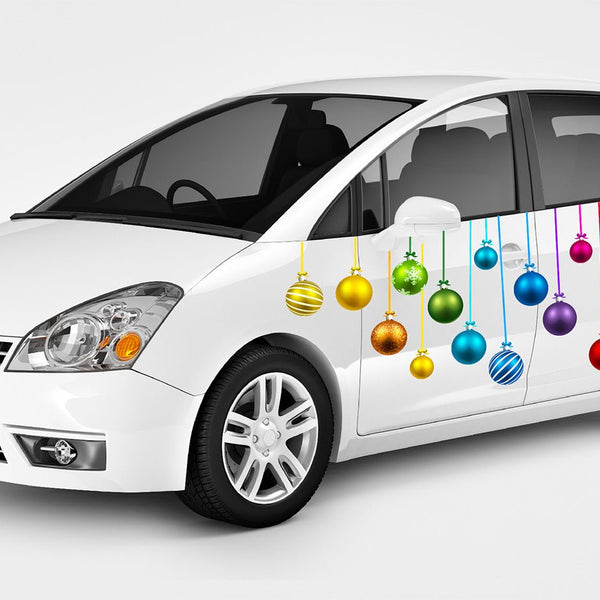 Christmas Ornament Ball Decals with or without Ribbons - Cover-Alls Decals