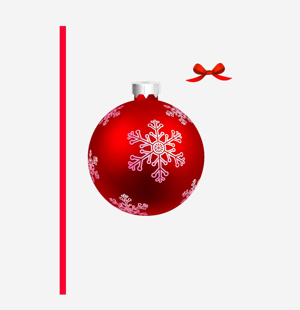 Christmas Ornament Ball Decals with or without Ribbons - Cover-Alls Decals