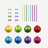 Christmas Ornament Ball Decals with or without Ribbons - Cover-Alls Decals