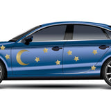 Crescent Moon in Gold Decal - Cover-Alls Decals