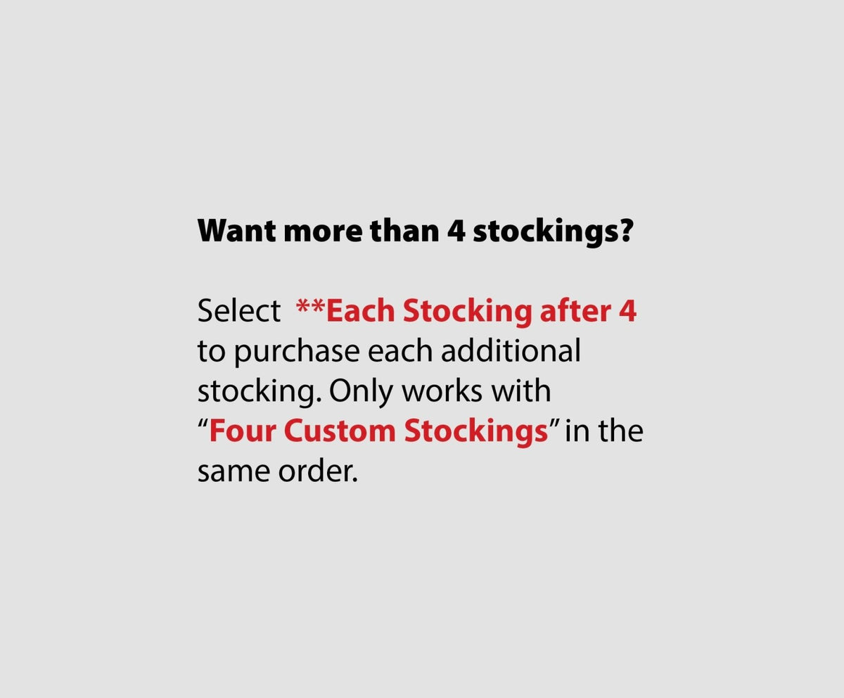 Custom Christmas Stockings Decals - Cover-Alls Decals