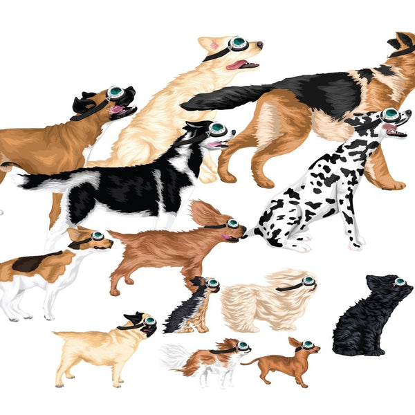 Dog Goggle Decals - Cover-Alls Decals