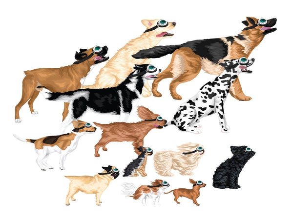 Dog Goggle Decals - Cover-Alls Decals