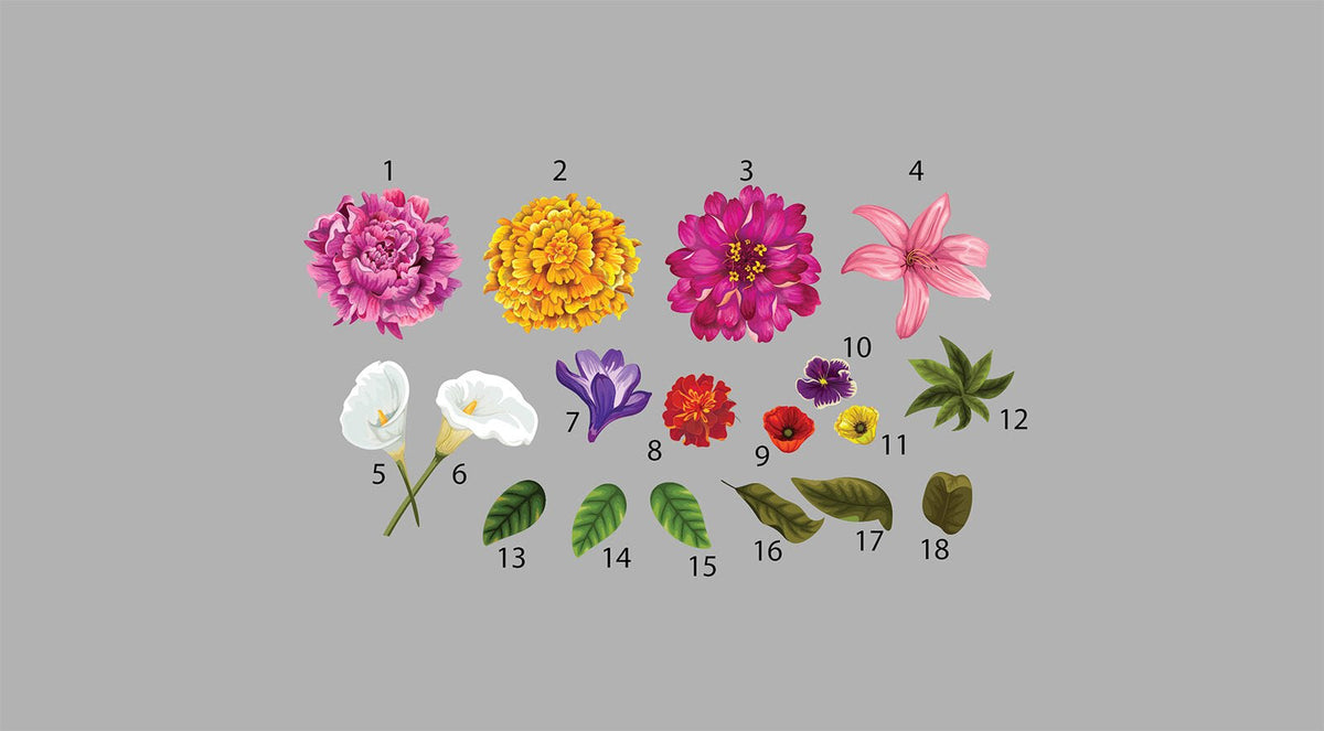 Spring Flower Bouquet Decals - Cover-Alls Decals