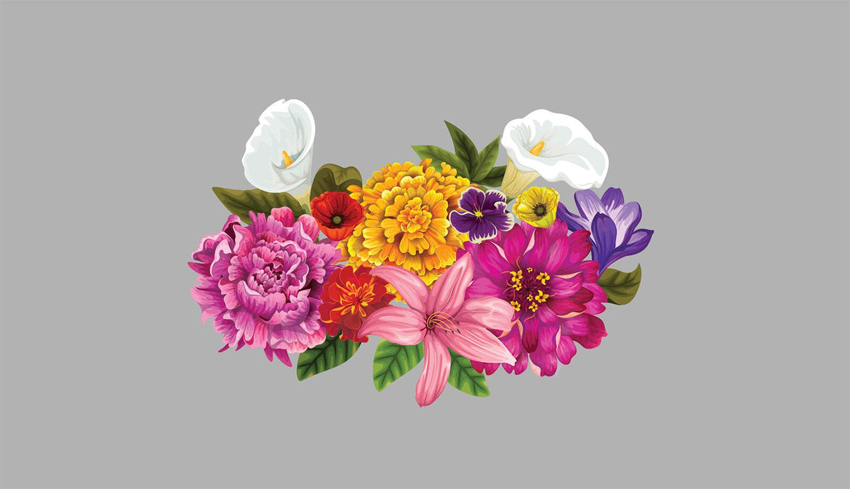 Spring Flower Bouquet Decals - Cover-Alls Decals