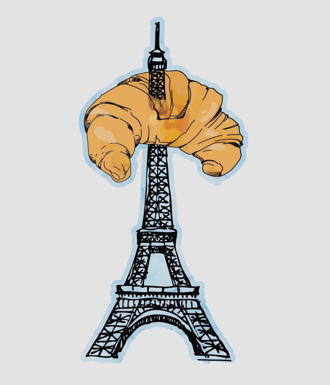 Eiffel tower as Toothpick - Cover-Alls Decals