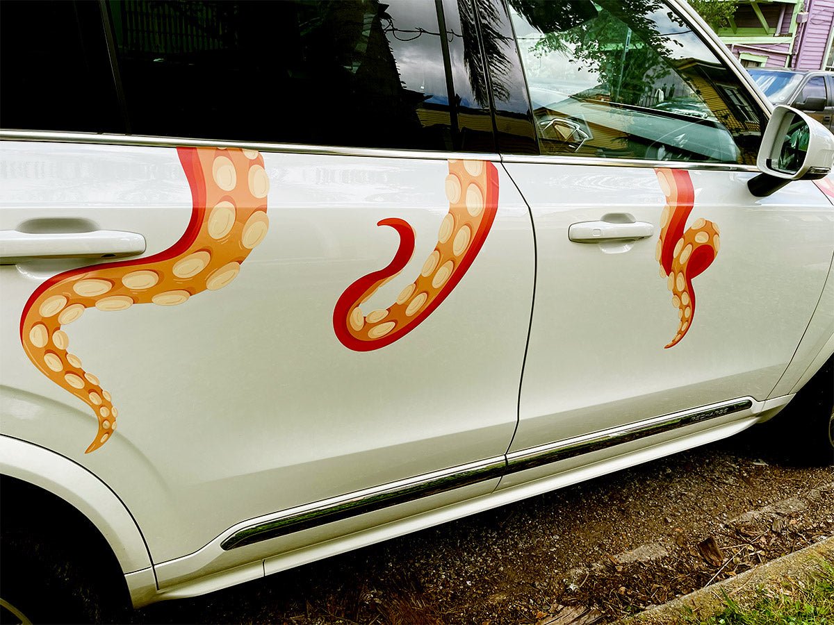 Eight Terrifying Tentacle Decals - Cover-Alls Decals