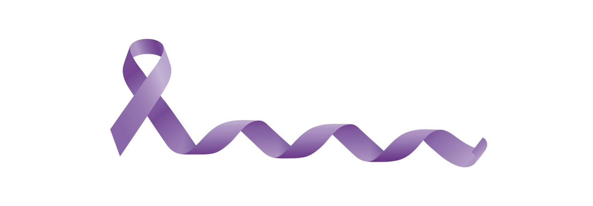 Elegant trailing cancer ribbon Decals - Cover-Alls Decals
