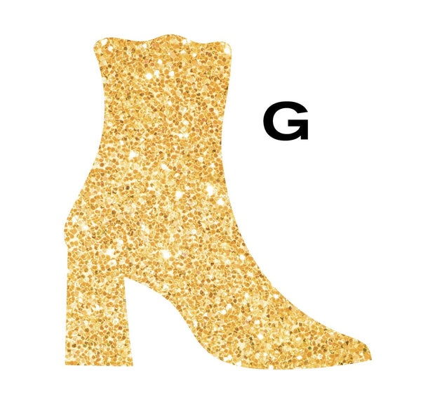 Embellished Shoe Cutouts Decals - Cover-Alls Decals