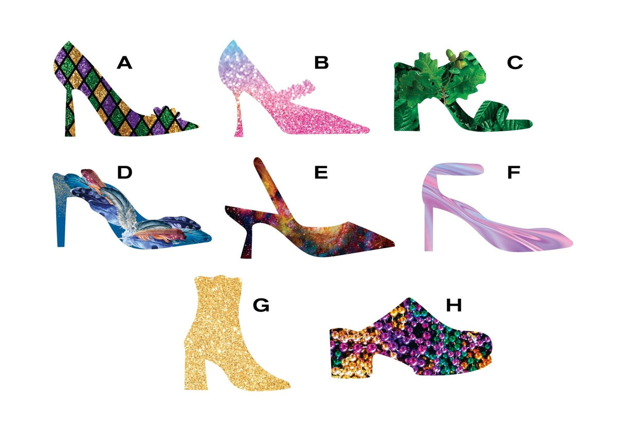 Embellished Shoe Cutouts Decals - Cover-Alls Decals