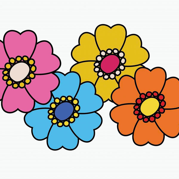 Forget Me Nots - Car Floats Reusable Car Decals