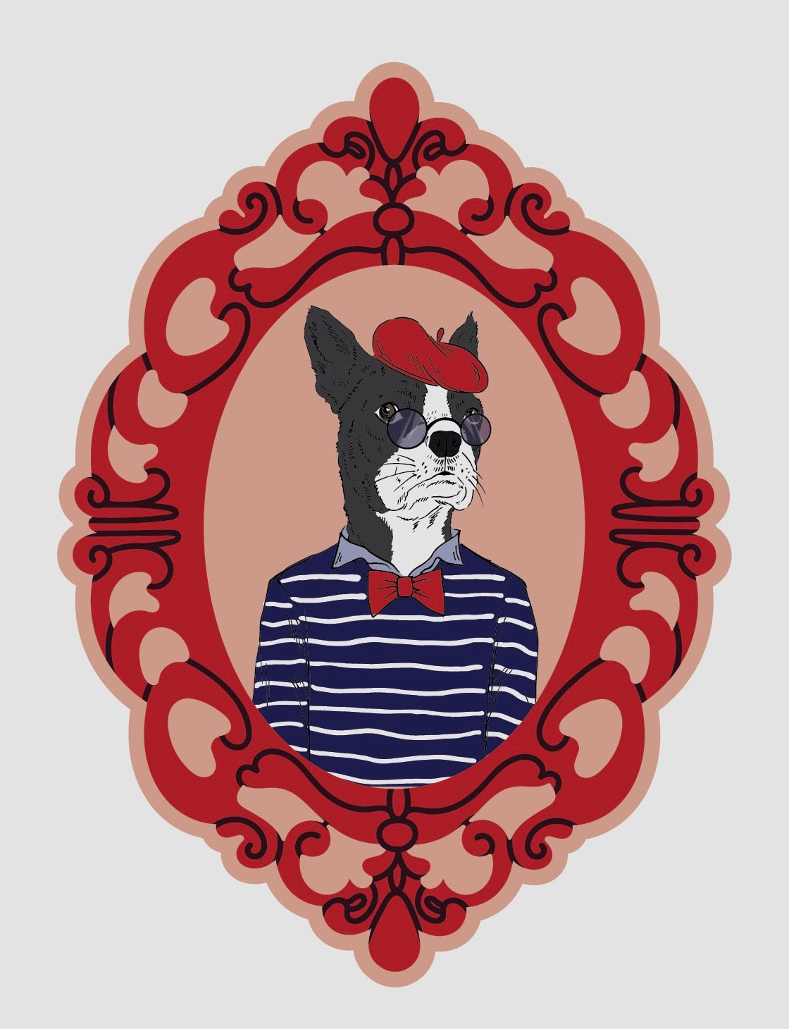French Animal Portraits - Cover-Alls Decals