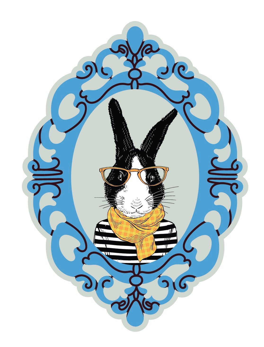 French Animal Portraits - Cover-Alls Decals