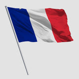 French Flag Flowing in Wind - Cover-Alls Decals