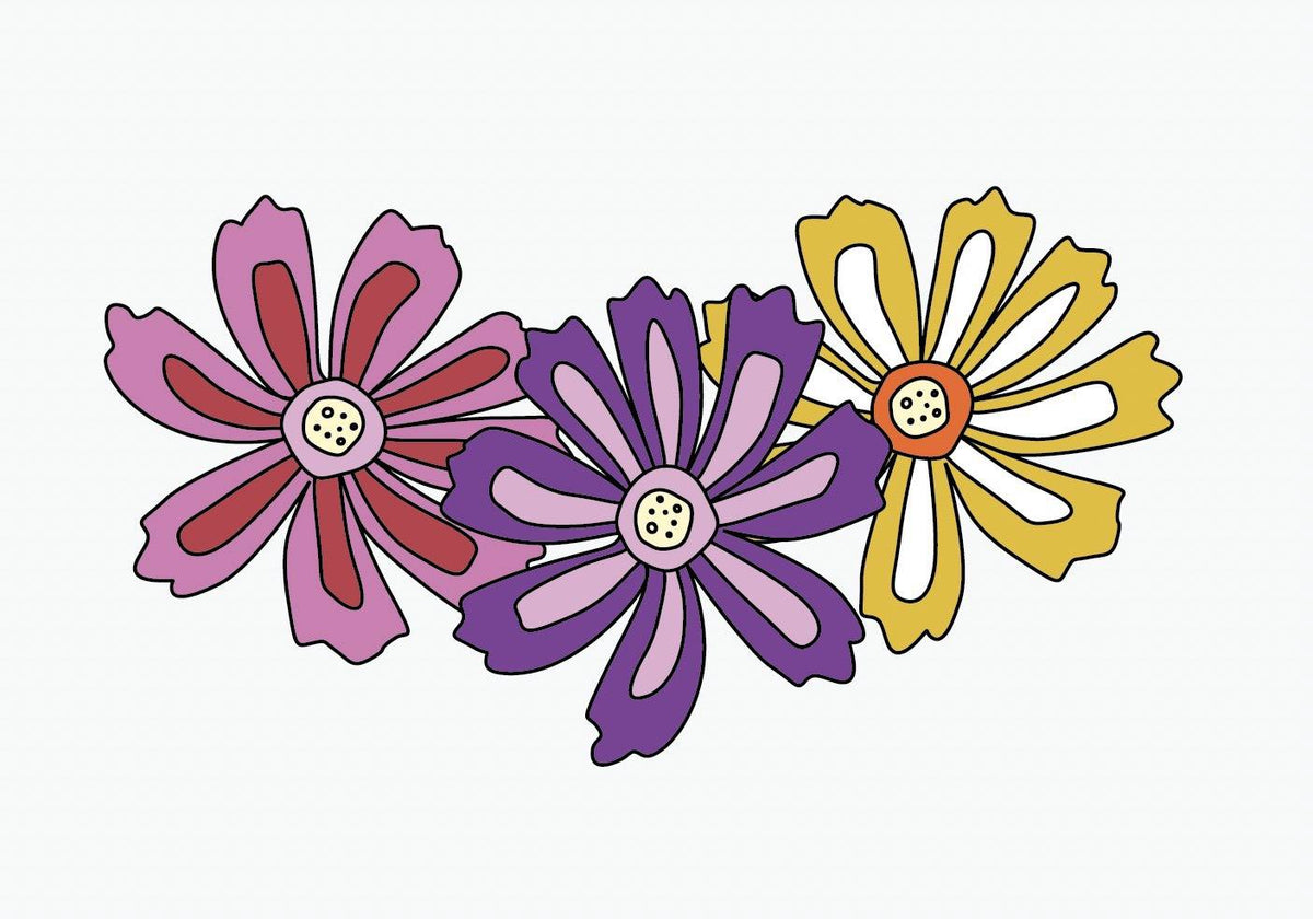 Friendly Flower Decals - Cover-Alls Decals