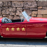 Gold 5-point Star Decals - Cover-Alls Decals