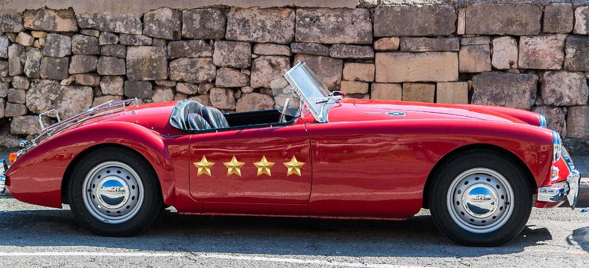 Gold 5-point Star Decals - Cover-Alls Decals