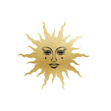 Golden Sun and Moon with Faces Decals - Cover-Alls Decals
