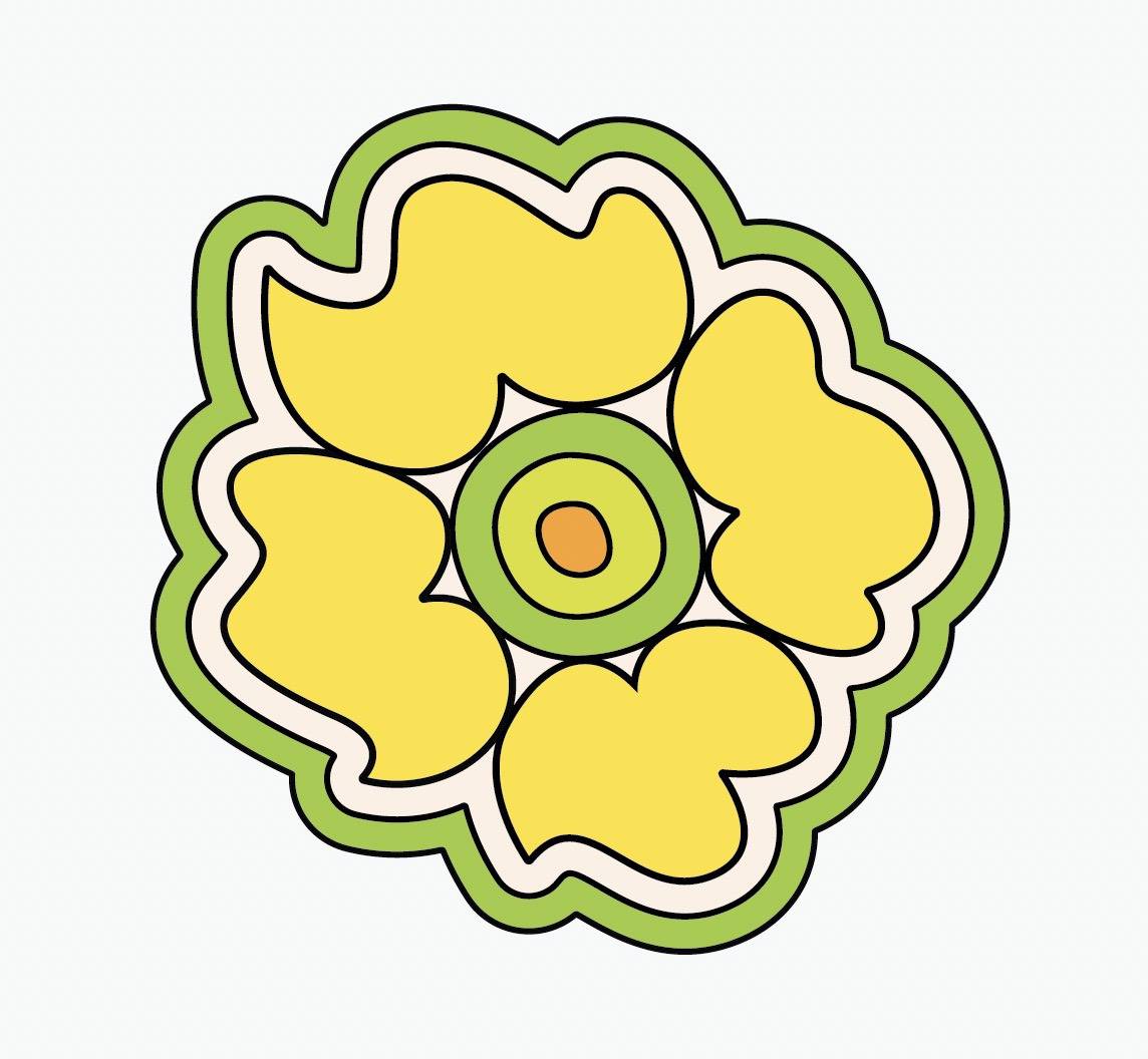 Groovy Flower Decals - Cover-Alls Decals