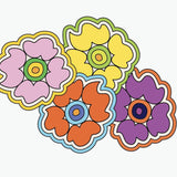 Groovy Flower Decals - Cover-Alls Decals