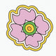 Groovy Flower — pink/yellow