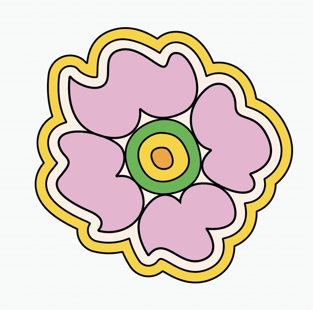 Groovy Flower Decals - Cover-Alls Decals