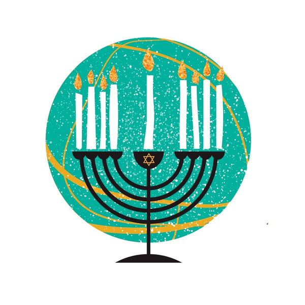 Hannukah Menorah - Cover-Alls Decals